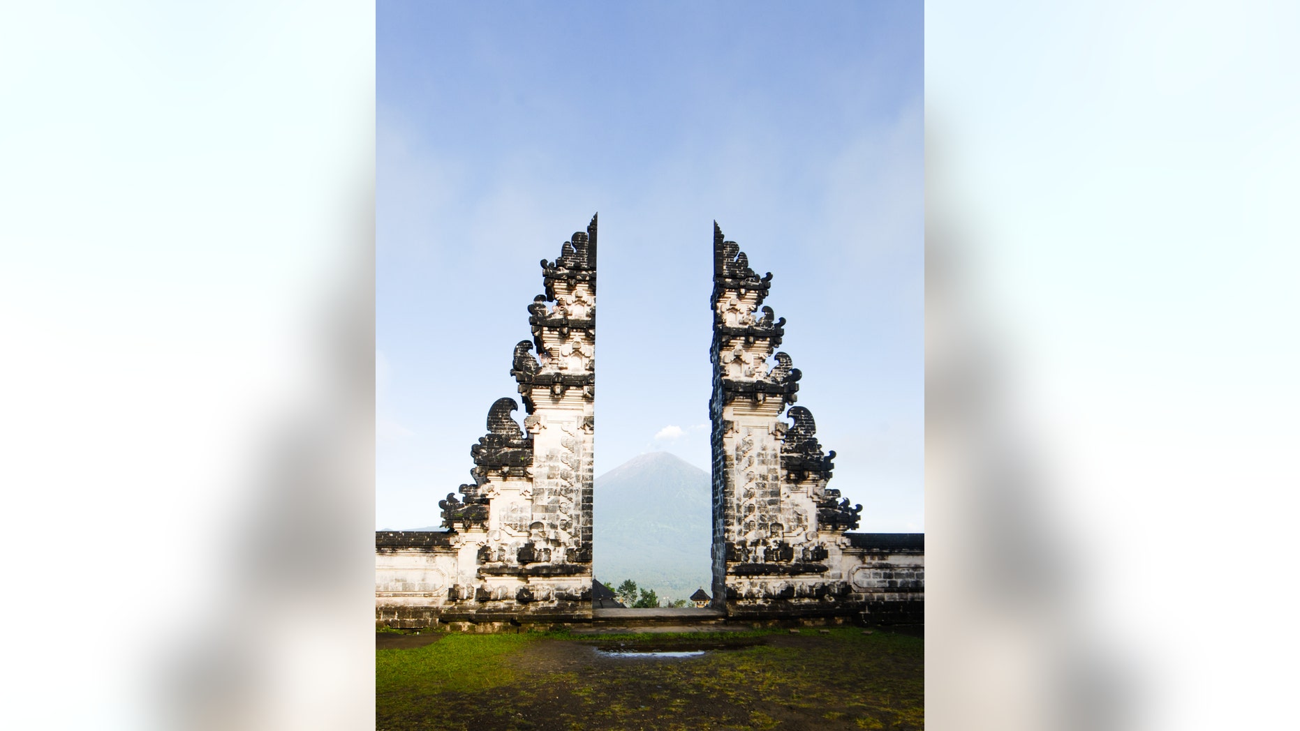 Thousands of visitors flock to Lempuyang Temple in Karangasem each year, hoping to recreate photographs of them posing at the "Gates of Heaven" with their reflection captured in the water in front of the landmark -- which turns out to be fake.
