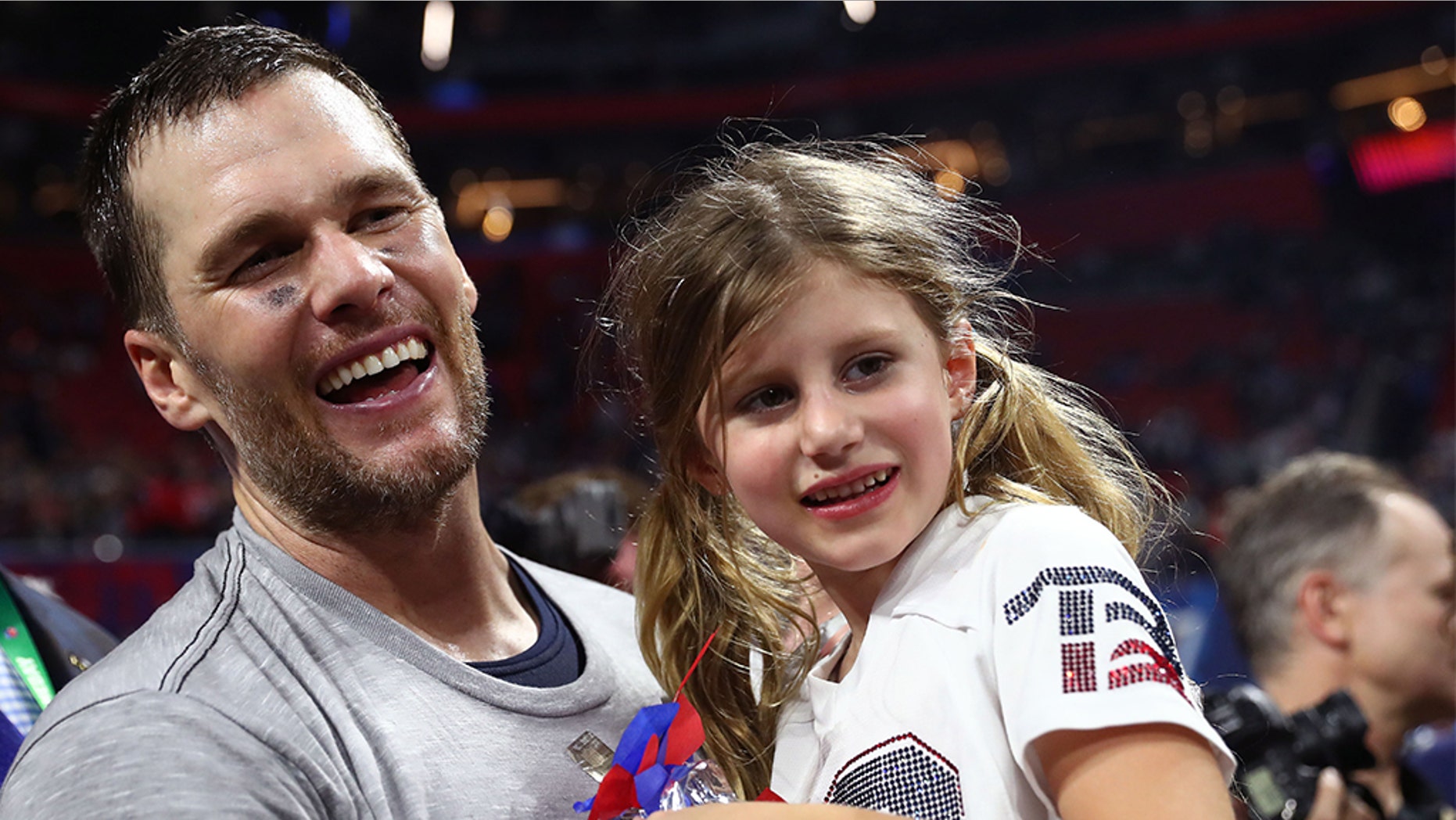 Coming off his sixth Super Bowl championship last season, Tom Brady posted a vacation video on Instagram showing him and his six-year-old daughter, Vivian, leaping off a small cliff in Costa Rica into a pool below. (Photo by Maddie Meyer/Getty Images)