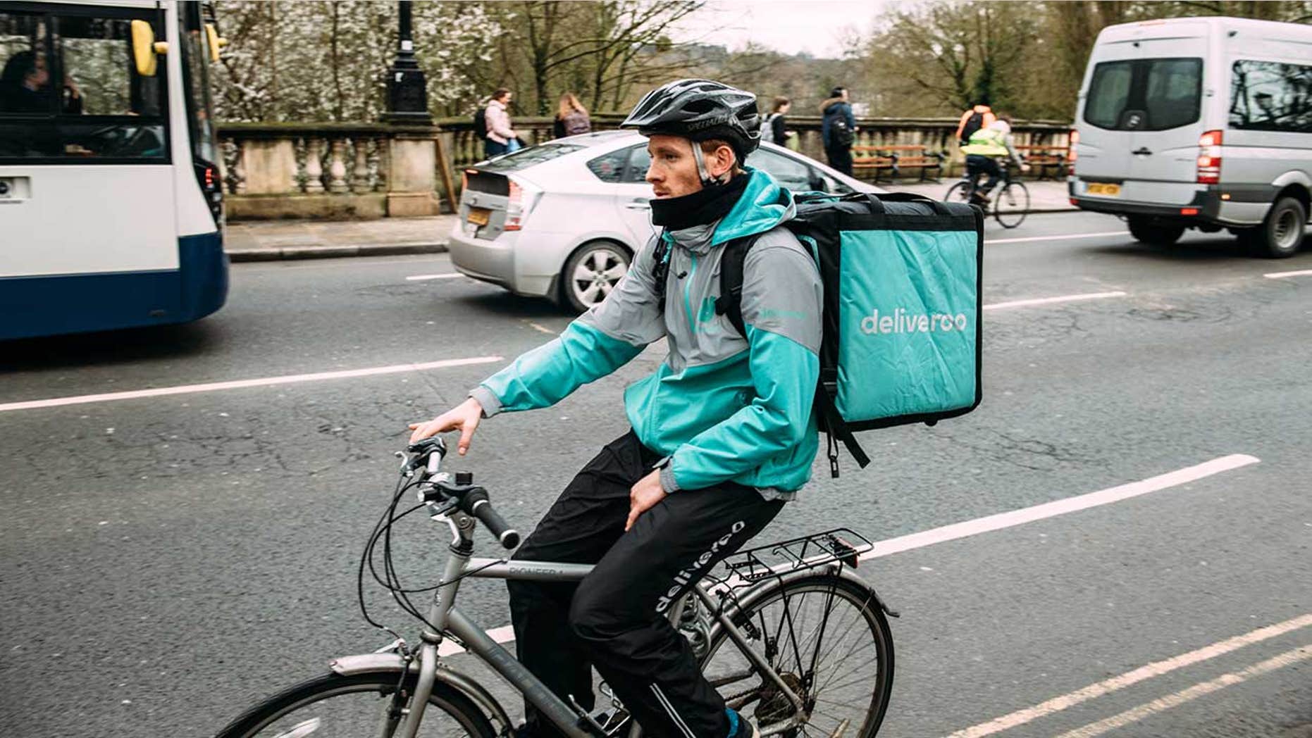The ad, from Deliveroo, showed an astronaut receiving his order on the moon, and an escaped convict getting pizza delivered after tunneling free from prison.