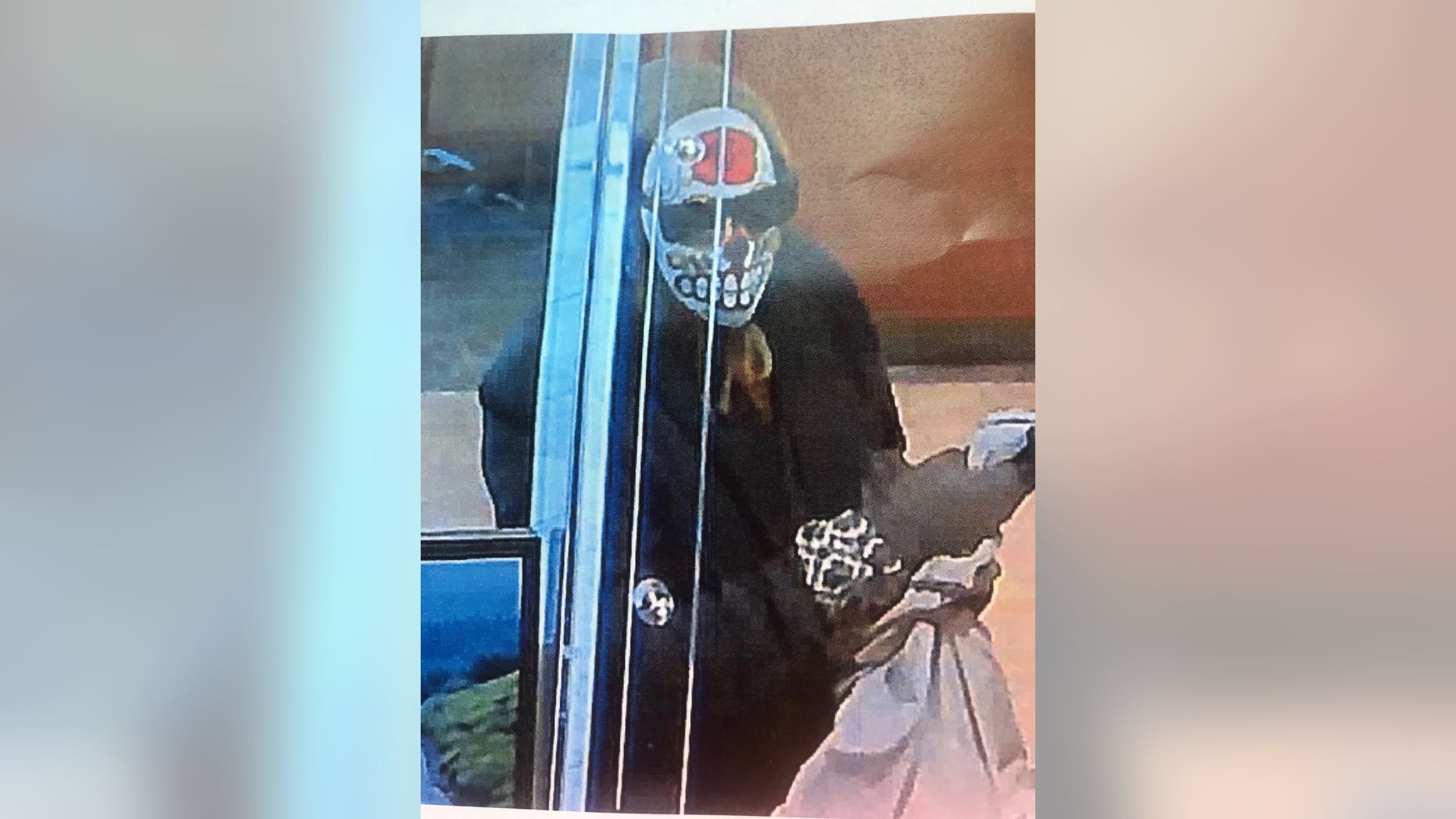Authorities are searching for an armed bank robber who held up a Santa Monica Wells Fargo.
