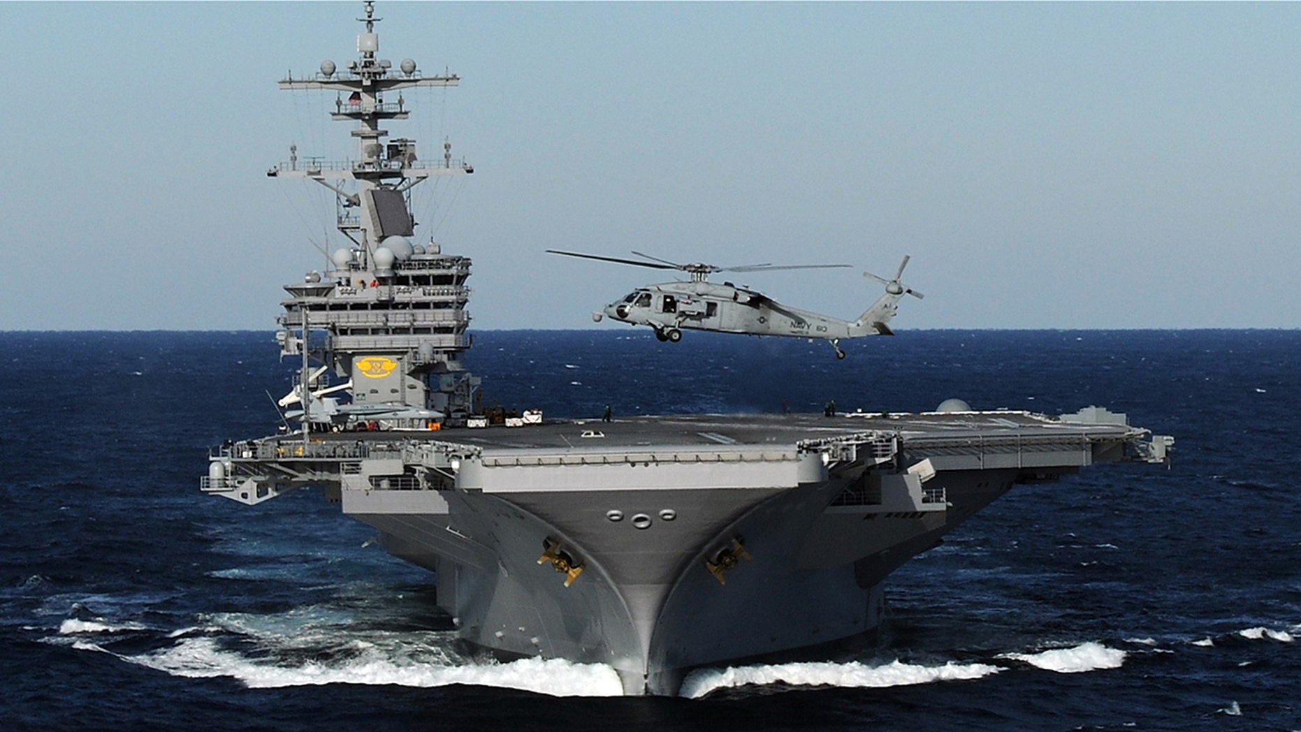 USS George H.W. Bush during flight operations. (U.S. Navy)