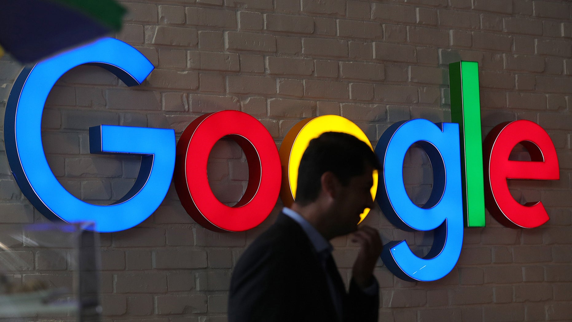 digital products An illuminated Google Inc. logo sits on display at the company's exhibition stand during the Noah Technology Conference in Berlin, Germany, on Thursday, June 13, 2019. The annual tech conference runs June 13 -14 and brings together future-shaping executives and investors. Photographer: Krisztian Bocsi/Bloomberg via Getty Images