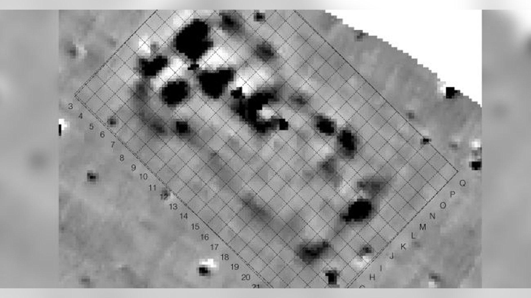 These magnetic anomalies in the soil at a site called Maidanetske clued the researchers into the existence of the megastructure that they eventually decided to excavate. (Credit: Robert Hofmann, et al/CC by 4.0)