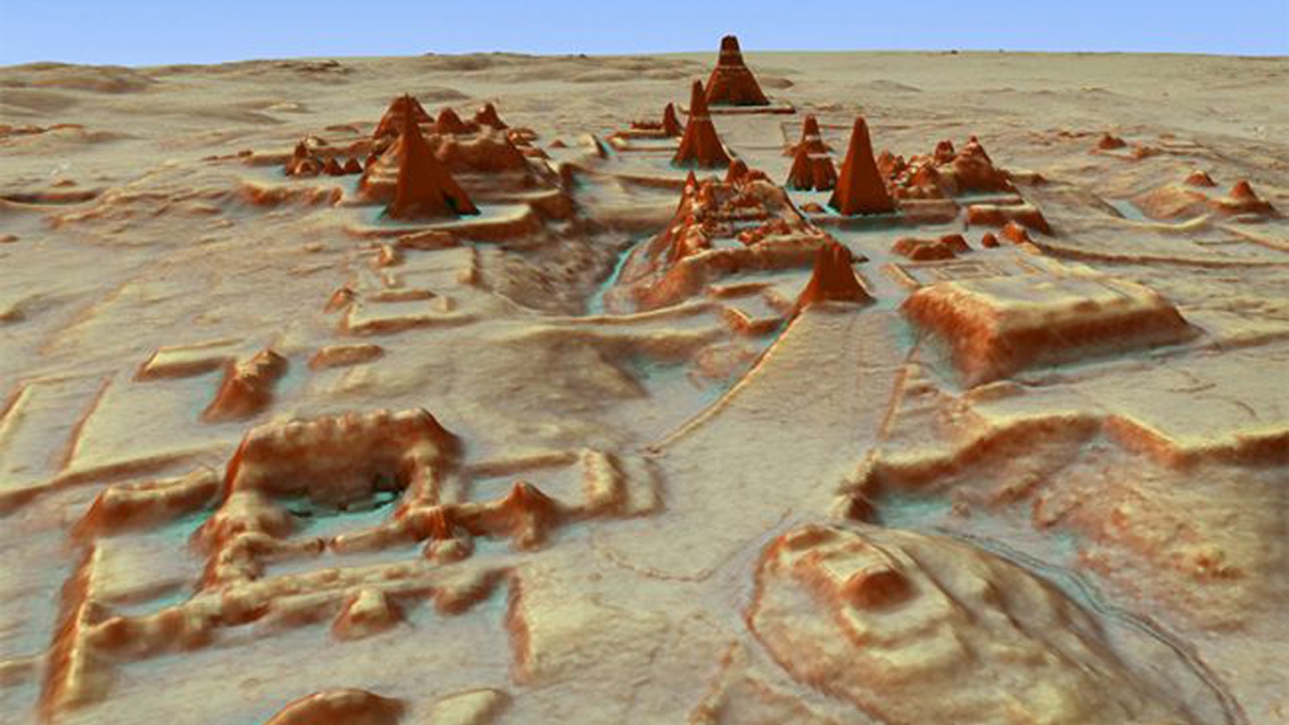 In 2018, archaeologists bathed part of a Guatemalan forest in laser beams to reveal the profile of a hidden, ancient metropolis. Now, researchers at a nonprofit called The Earth Archive would like to use this method again to map the entire land area of the Earth. (Credit: Luke Auld-Thomas and Marcello A. Canuto)