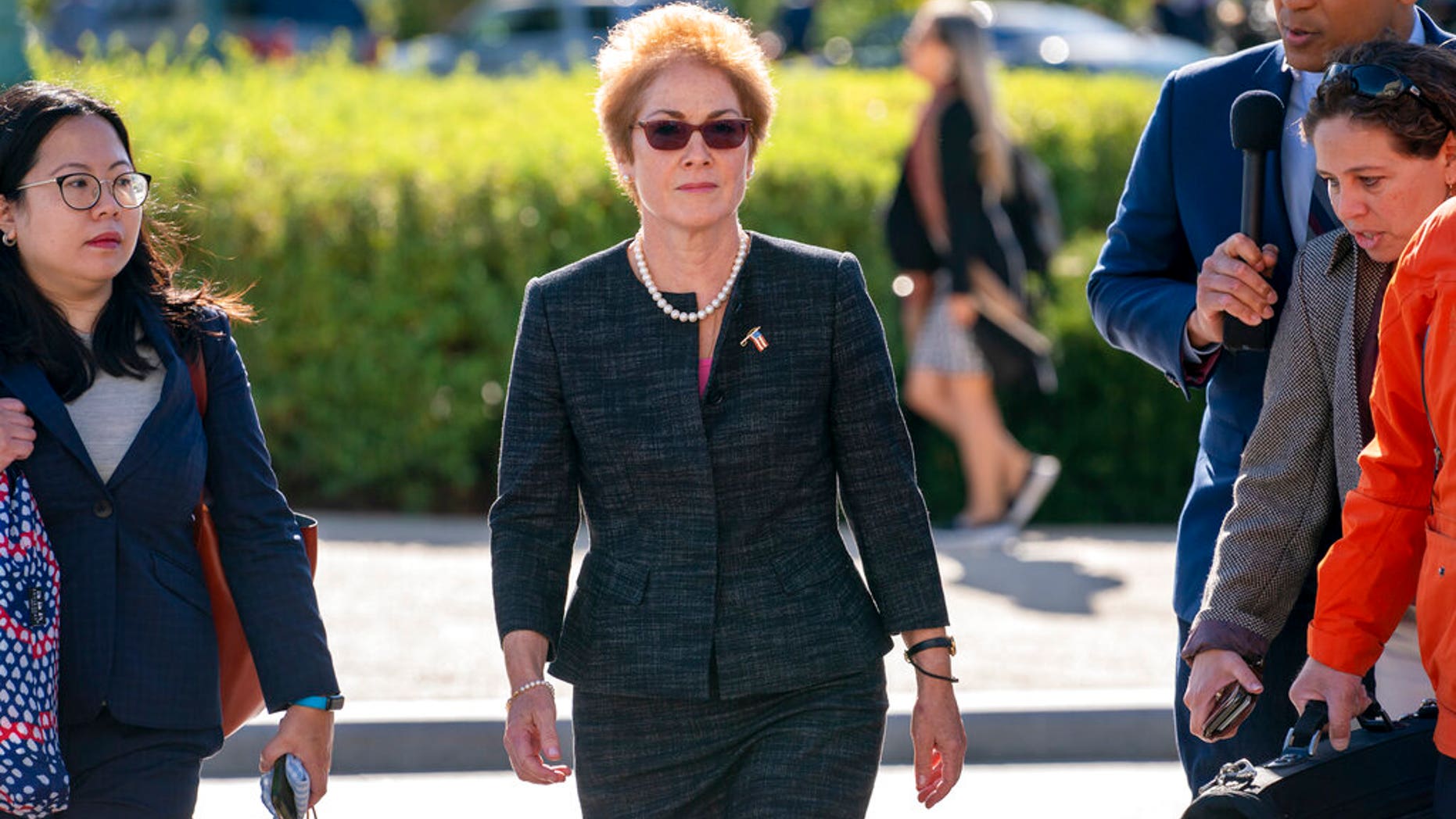 FILE - Former U.S. ambassador to Ukraine Marie Yovanovitch (AP Photo/J. Scott Applewhite, File)