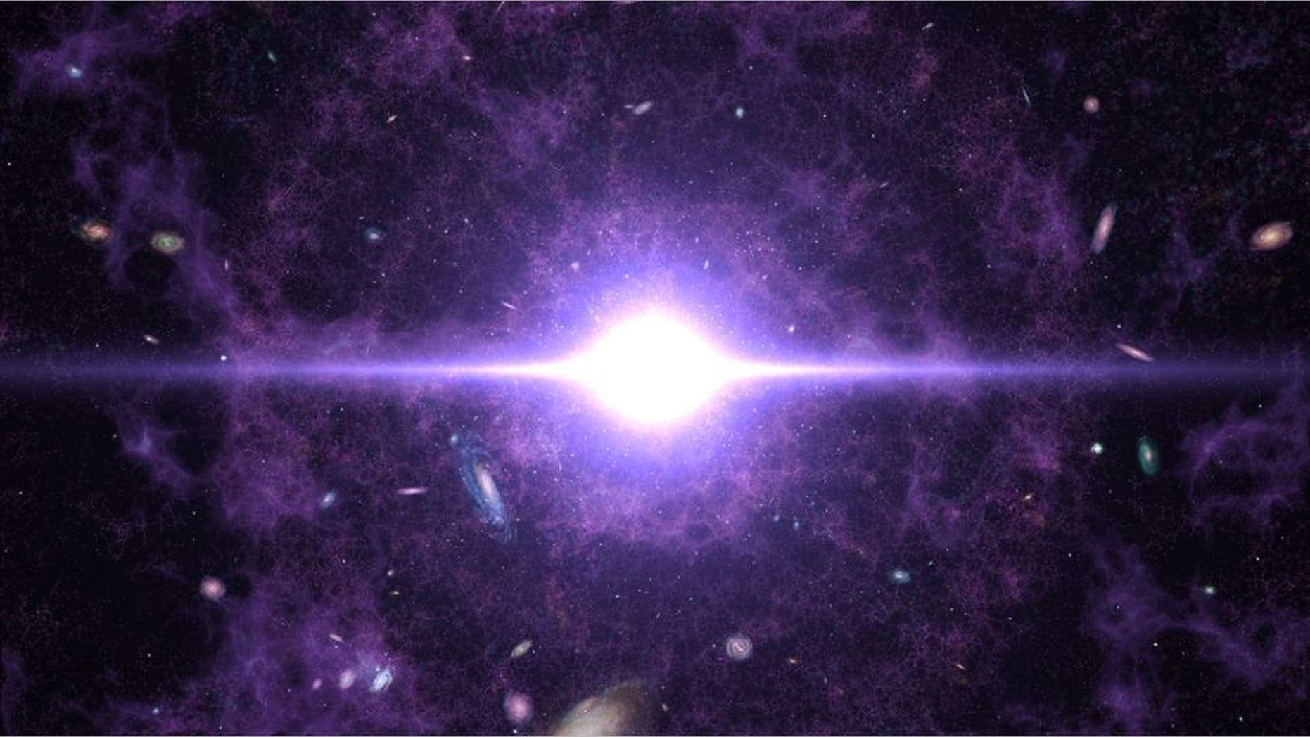 An artist's interpretation of the Big Bang. (Credit: NASA's Goddard Space Flight Center/CI Lab)