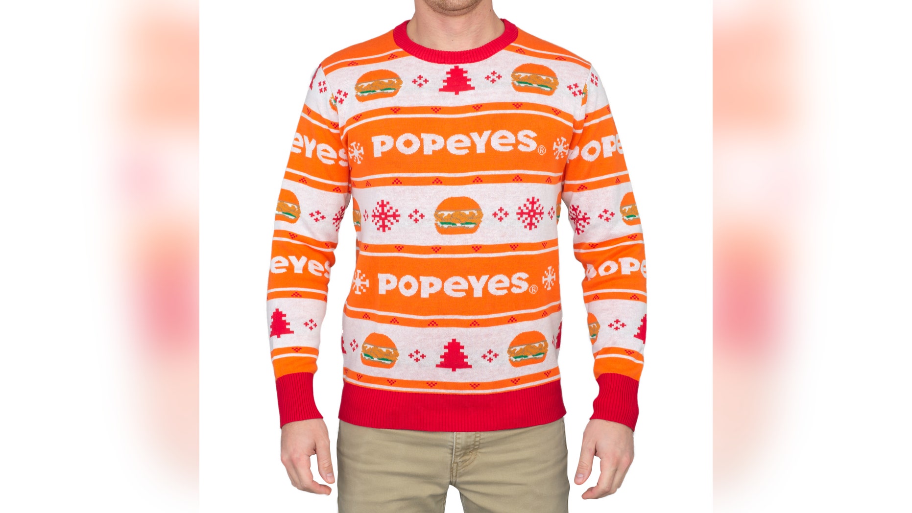 The sweater is available starting today, while supplies last.