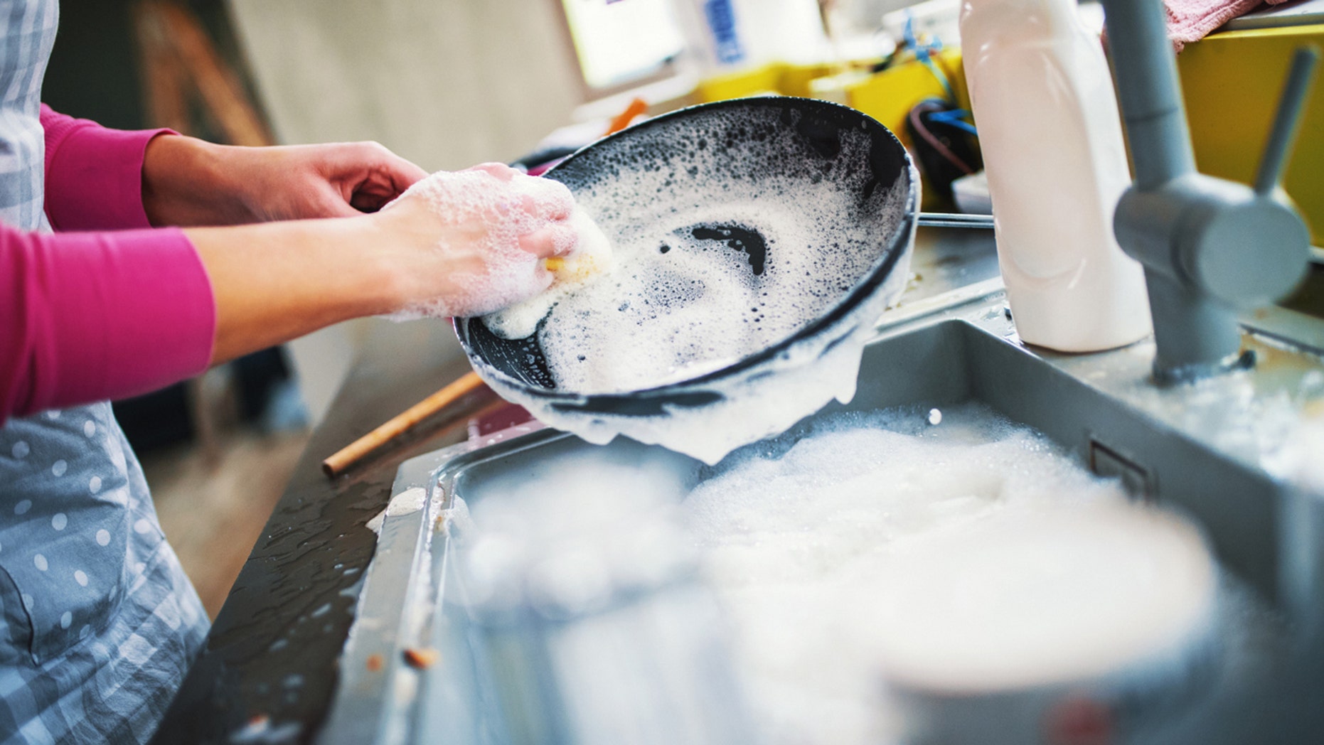 That better be a pre-cooled pan, lady!