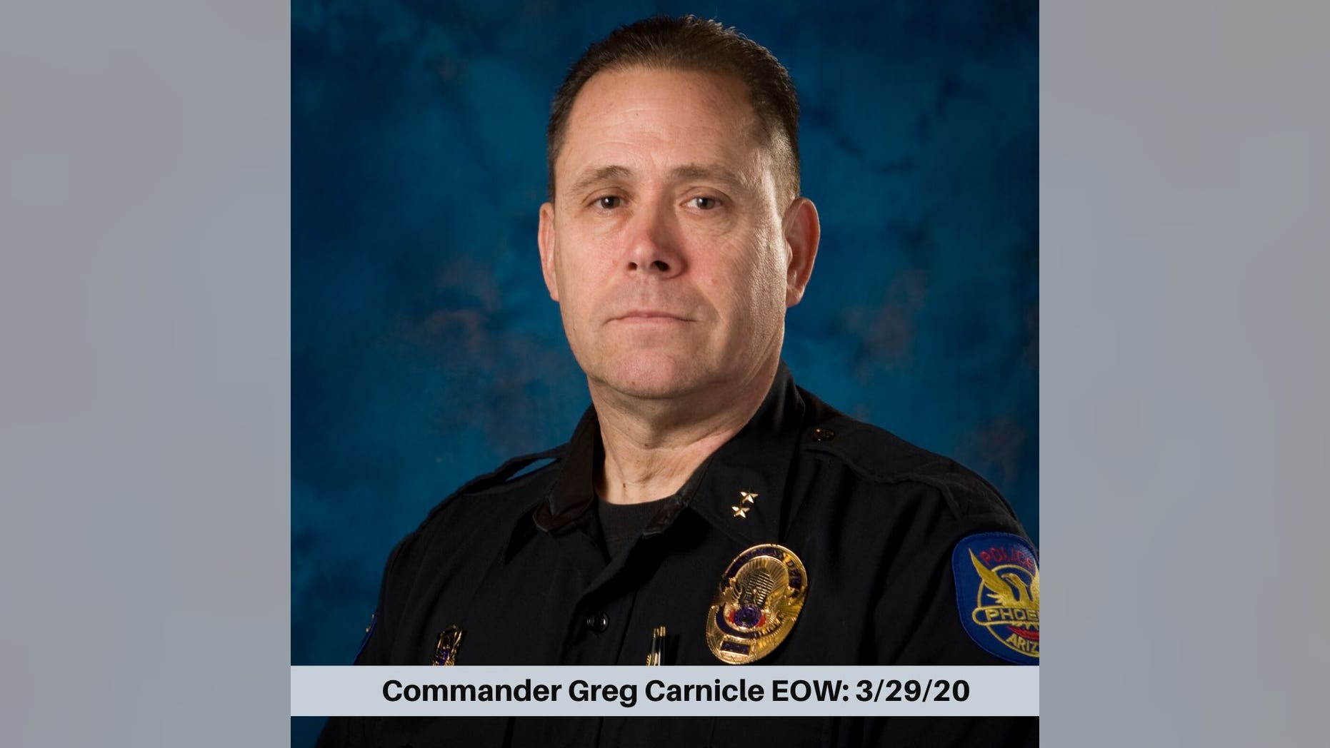 Greg Carnicle, a commander at the department who was months away from retirement, was identified as the deceased officer.
