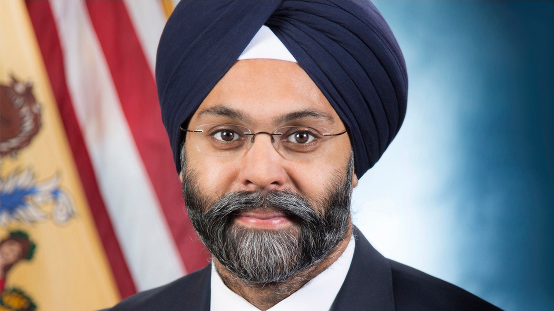 New Jersey's Attorney General Gurbir S. Grewal headshot at the Hughes Justice Complex in Trenton, N.J. on Monday, Jan. 22, 2018. (Office of Attorney General / Tim Larsen)