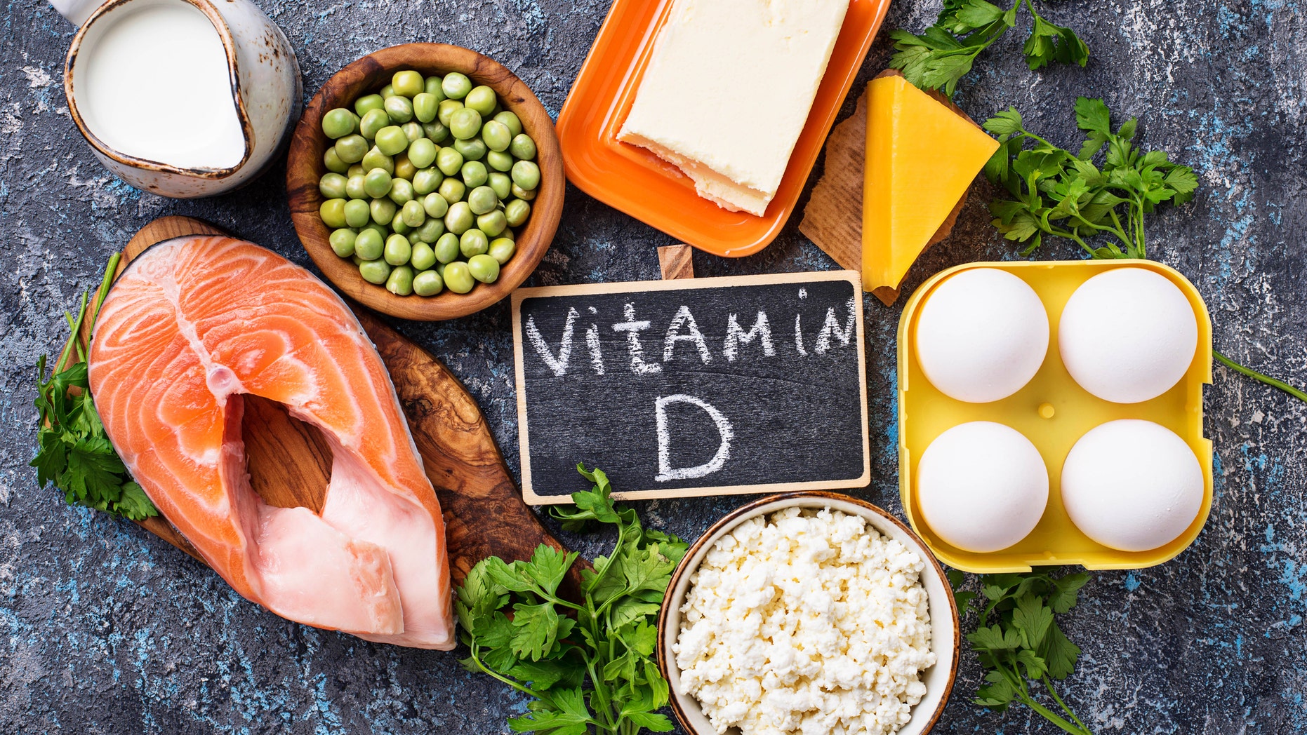 Healthy foods containing vitamin D