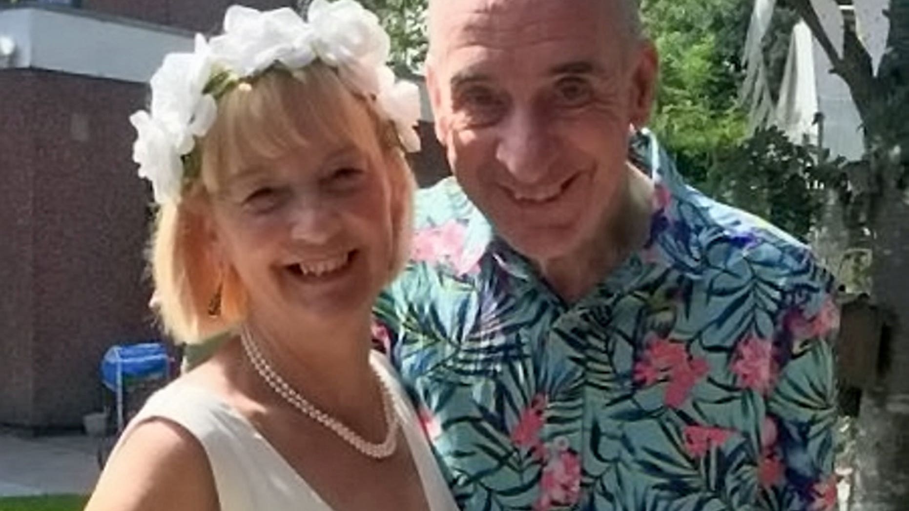 Bill and Anne Duncan on their second wedding day after Bill forgot his first wedding.