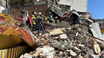 Major earthquake brings down buildings on camera as residents flee for their lives - Fox News