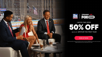 Save 50% on your first year of FOX One — including your favorite FOX News shows and 24/7 breaking news coverage. Sign up now. - Fox News