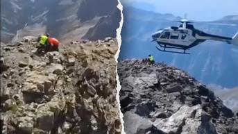 Helicopter makes daring approach to rugged peak to rescue injured hiker - Fox News