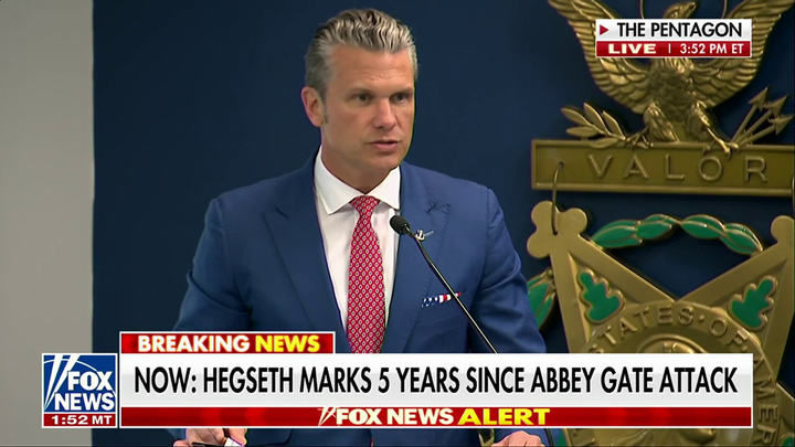 HAPPENING NOW: Secretary of War Hegseth honors US Marines at Abbey Gate during deadly attack - Fox News
