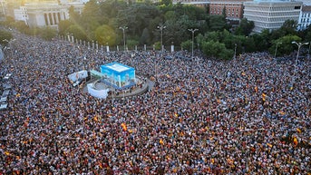 Spanish PM points finger at two countries as tens of thousands rage in his own streets - Fox News