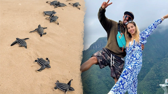 Ukrainian influencer couple who rode nesting sea turtle now facing legal action - Fox News