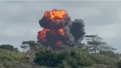 UK pilots eject from training jet before fiery crash - Fox News