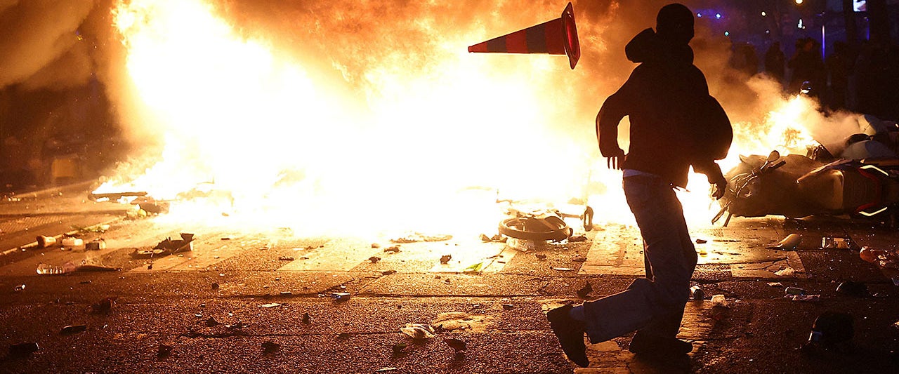 Unrest across Europe leaves destruction in its wake as violent rioters clash with police - Fox News