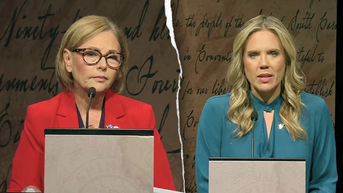 Dem Senate candidate distances herself from own party's big names in debate - Fox News