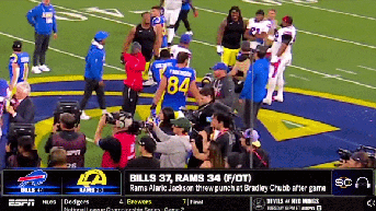 Tempers flare after Monday night thriller as Rams player now faces likely suspension - Fox News
