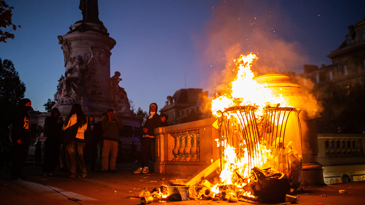 TRASH CAN ON FIRE - Fox News