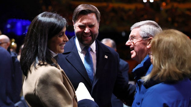 Vance, second lady appear at Winter Olympics opening ceremony
