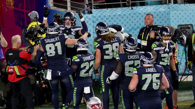 Seahawks’ AJ Barner scores first touchdown of Super Bowl LX, Patriots responds with TD