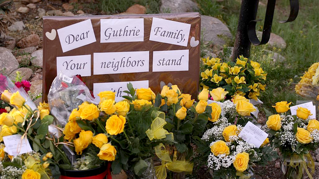 Makeshift flower tribute continues to grow outside Nancy Guthrie's home
