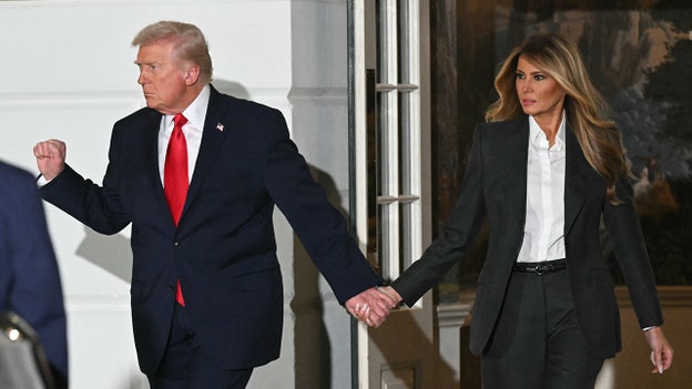 President and first lady depart White House for Trump's SOTU speech