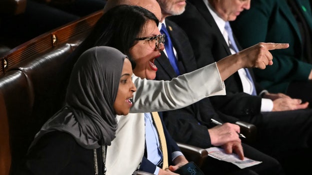 Rashida Tlaib repeatedly interrupts Trump about Epstein files during speech