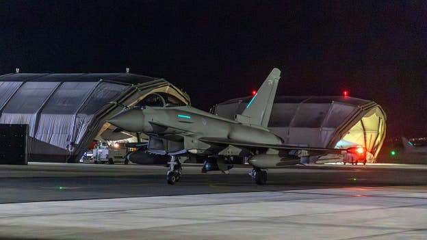 Iranian drone shot down by British Typhoon over Qatar, UK says