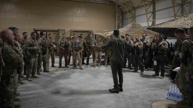 Hegseth shares images from his covert visit to US troops making war on Iran