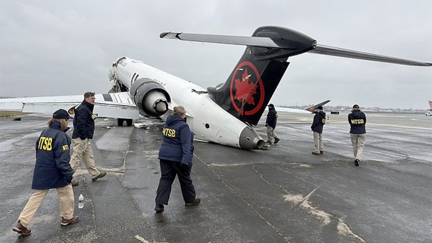Crash probe intensifies as NTSB teams inspect wreckage at LaGuardia