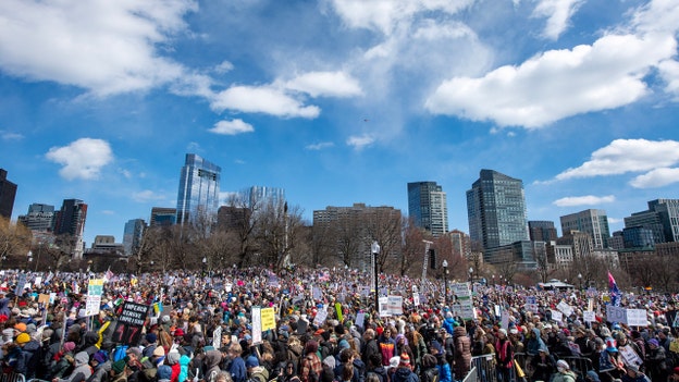 Tens of thousands rally in Boston for ‘No Kings’ protest against Trump administration