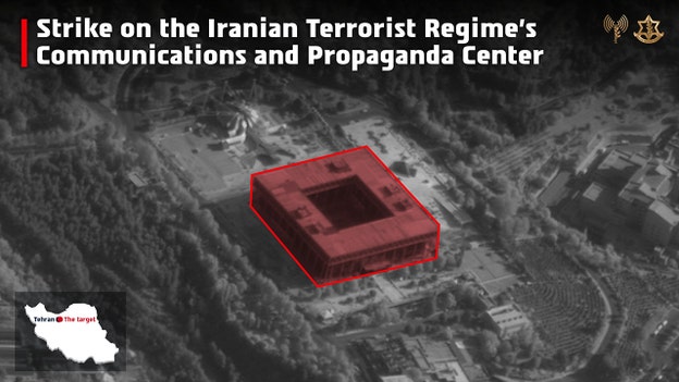 IDF says Israeli airstrikes hit Iranian communications center in Tehran