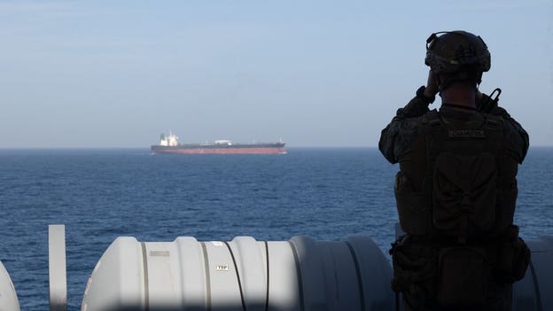 New CENTCOM photo shows Marine monitoring shipping during US blockade operations