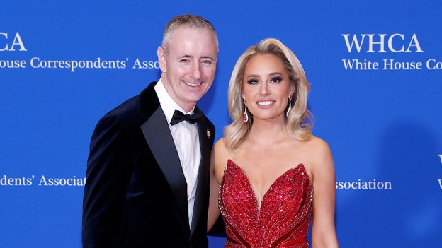 Jacqui Heinrich arrives at White House Correspondents’ Dinner with fiancé Brian Fitzpatrick