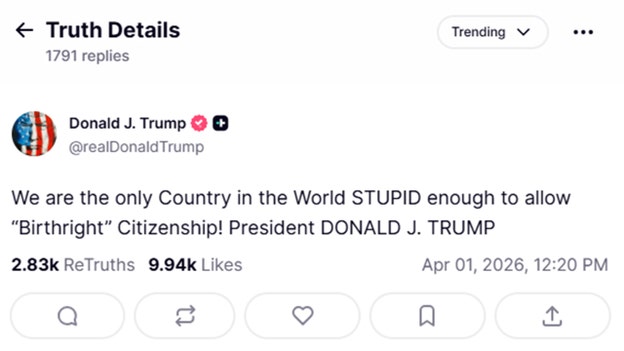 Trump delivers first public reaction after attending birthright citizenship arguments