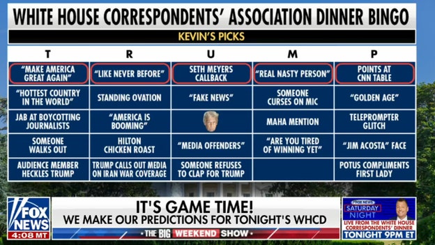 Corke shares White House Correspondents' Dinner ‘bingo card’ predictions on 'The Big Weekend Show'