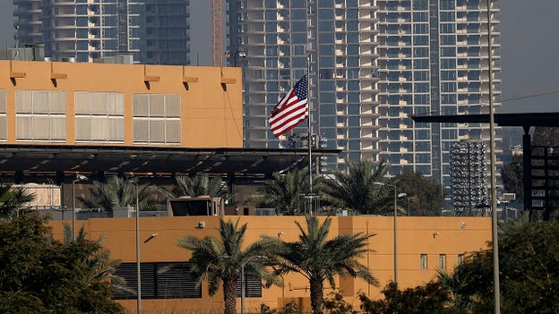 5 explosions heard in part of Baghdad where US embassy is located