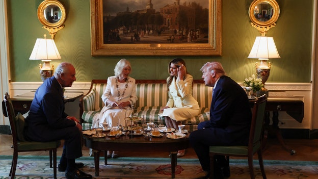 Trumps, British royals enjoy afternoon tea at White House