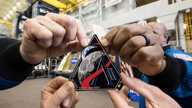 Artemis II astronauts reveal mission patch with hidden meaning ahead of moon launch