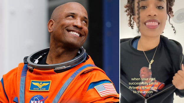 Astronaut’s daughter goes viral celebrating dad’s moon mission: 'Biggest flex ever’