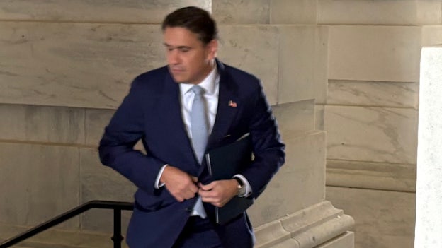 Acting AG Todd Blanche arrives on Capitol Hill to talk weaponization fund with GOP senators