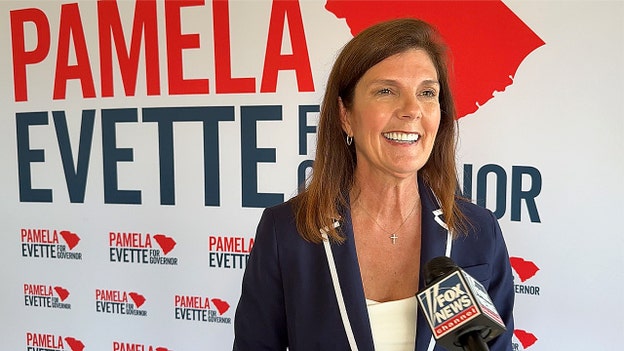 South Carolina Lt. Gov. Pamela Evette, a Republican gubernatorial candidate, speaks with Fox News Digital on the eve of the state's runoff elections, on June 22, 2026 in Pelzer, S.C. Paul Steinhauser/Fox News