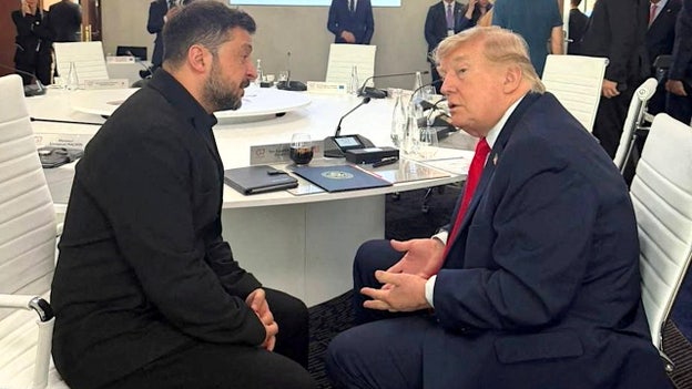 Trump signals Ukraine peace is next, meets with Zelenskyy at G7