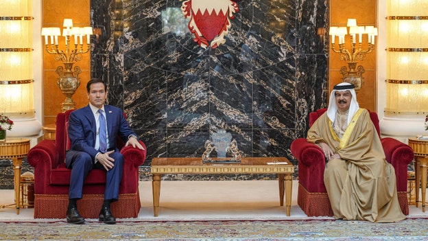 Rubio said Thursday that "Iran's attacks on Bahrain were unacceptable, and the United States stands with the people and government of Bahrain.” (X/SecRubio)