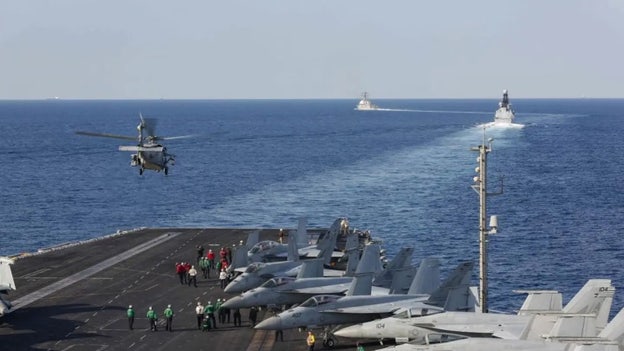 One crew member missing after US Navy helicopter makes emergency landing in Arabian Sea